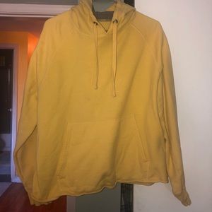 Yellow Cropped Hans Hoodie